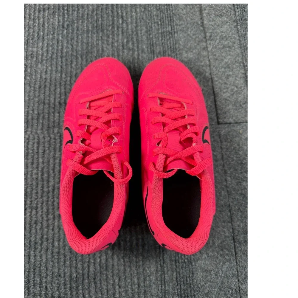 Nike Tiempo Legend 9 Academy MG Pink Black Soccer Cleats DA1331-600 Kids Size 2Y